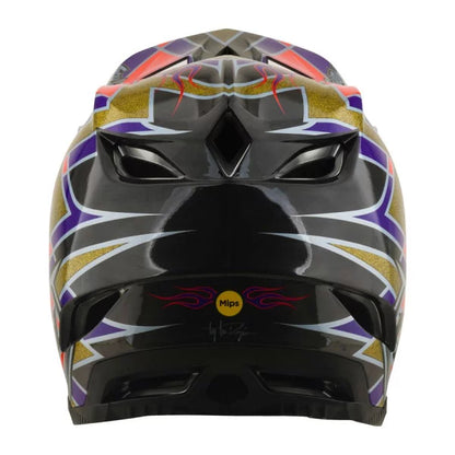 Casco MTB TROY LEE DESIGNS D4 CARBON MIPS FLUSH Arancione/Viola