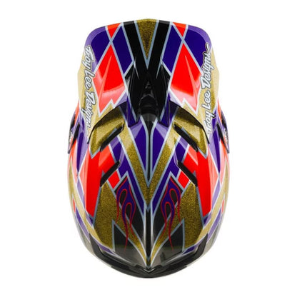 Casco MTB TROY LEE DESIGNS D4 CARBON MIPS FLUSH Arancione/Viola