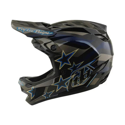 Casco MTB TROY LEE DESIGNS D4 COMPOSITE MIPS BURST Nero/Blu