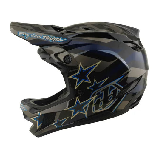 Casco MTB TROY LEE DESIGNS D4 COMPOSITE MIPS BURST Nero/Blu