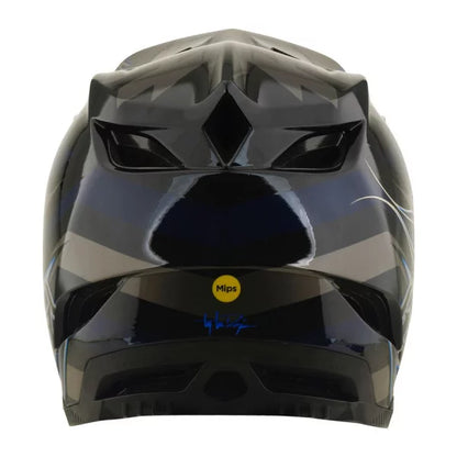 Casco MTB TROY LEE DESIGNS D4 COMPOSITE MIPS BURST Nero/Blu
