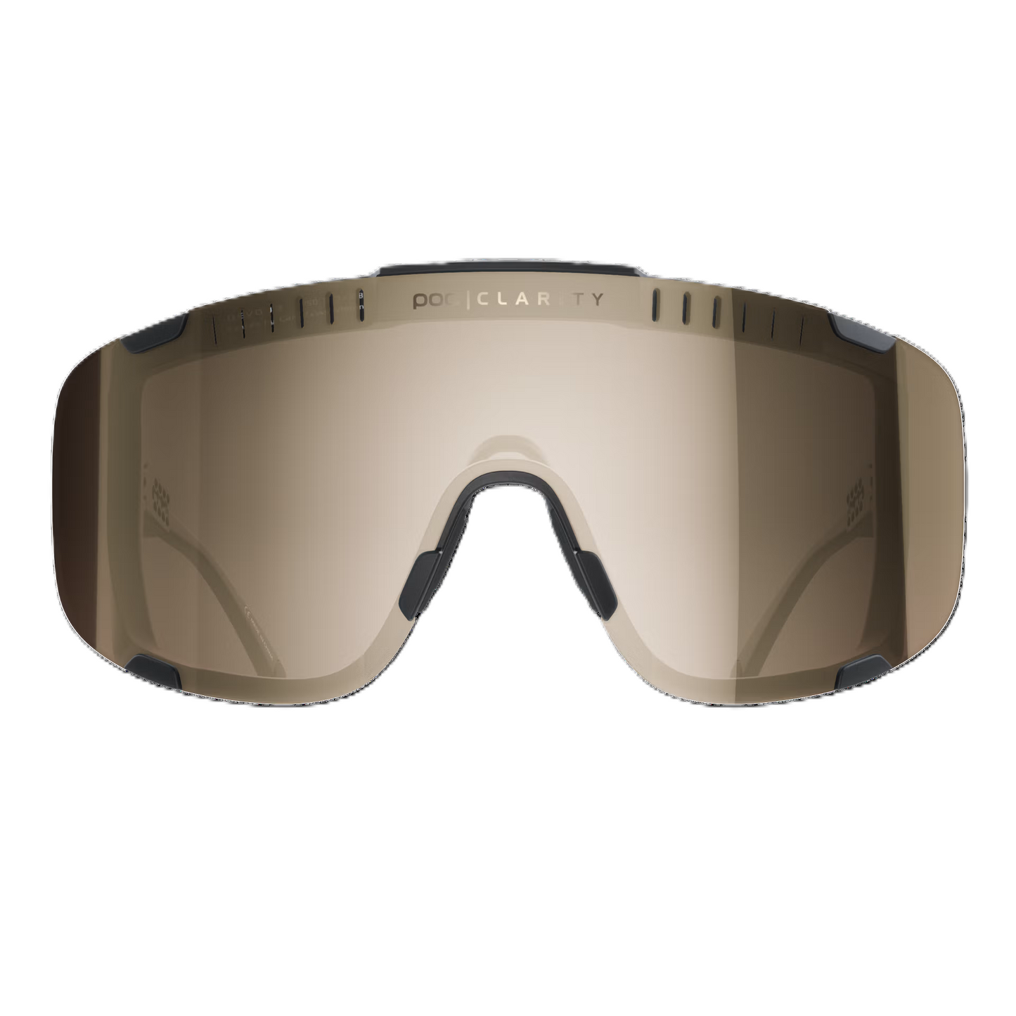 POC DEVOUR Occhiali Black Clarity Trail Lente argento parzialmente soleggiata