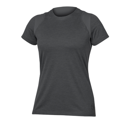 Maglia ENDURA SINGLETRACK Donna Maniche Corte Grigio