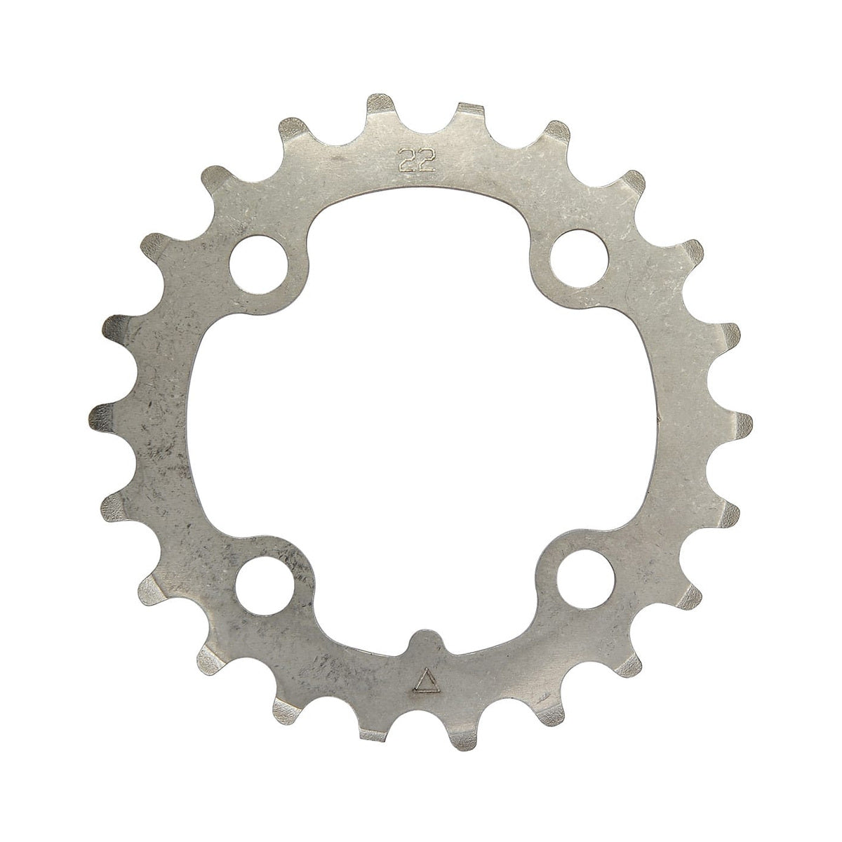 Corona interna STRONGLIGHT in acciaio inox, 9 velocità, 4 fori, 64 mm — vista della corona su sfondo bianco