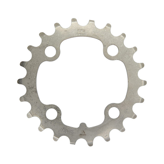 Corona interna STRONGLIGHT in acciaio inox, 9 velocità, 4 fori, 64 mm — vista della corona su sfondo bianco