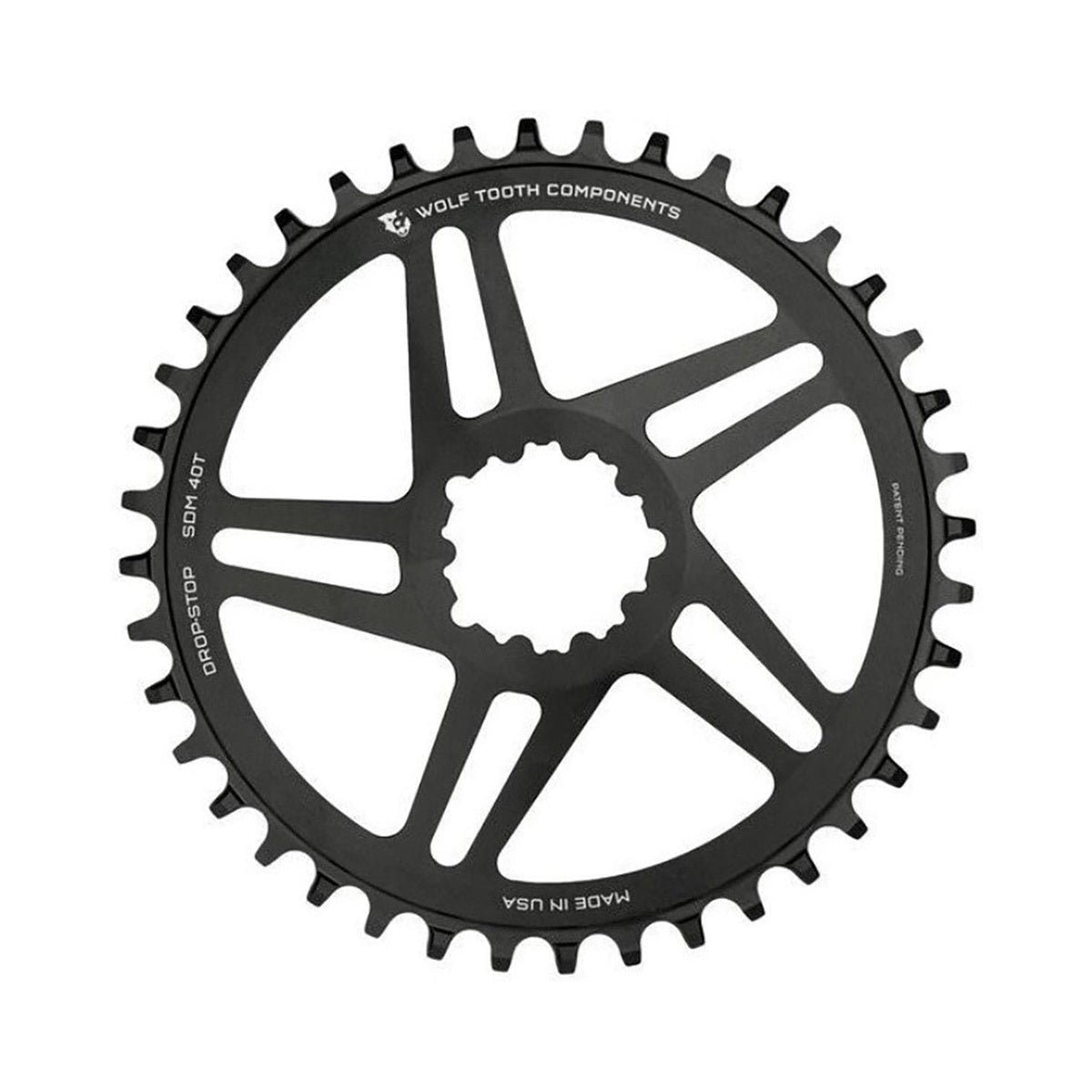 Corona monocorona WOLF TOOTH BB30 SRAM ad attacco diretto — vista della corona su sfondo bianco