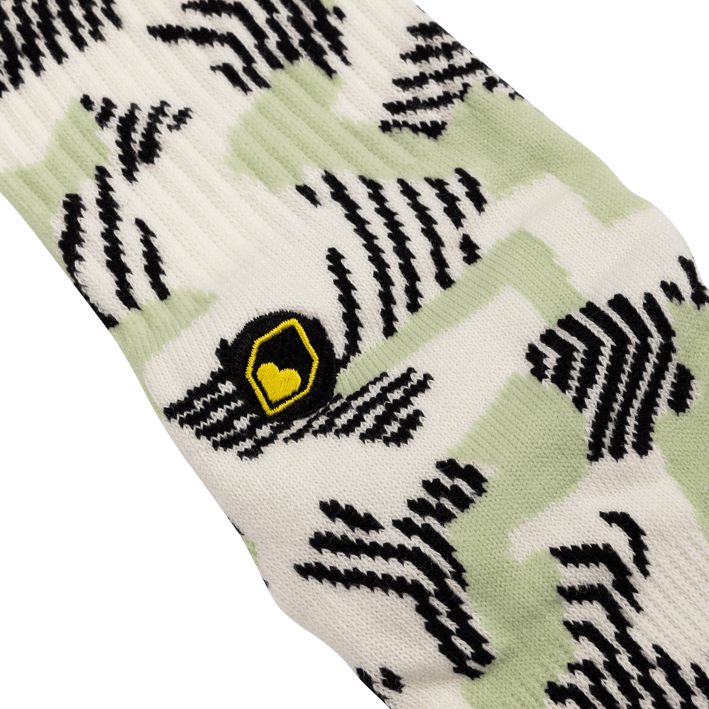 Calzini BURGTEC PATTERNED Bianco/Verde
