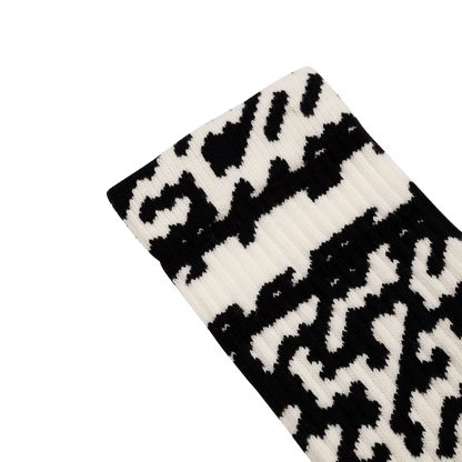 Calzini BURGTEC EVERYDAY CREW PATTERNED Nero/Bianco