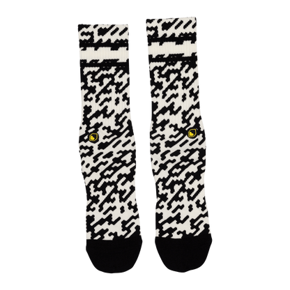 Calzini BURGTEC EVERYDAY CREW PATTERNED Nero/Bianco