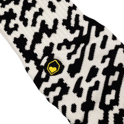 Calzini BURGTEC EVERYDAY CREW PATTERNED Nero/Bianco