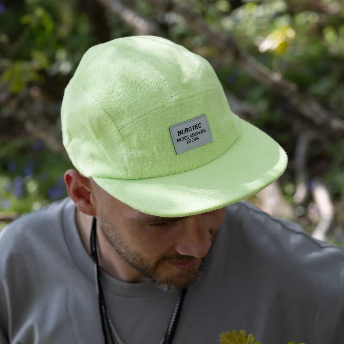 Cappellino BURGTEC ARCADE FIVE PANEL verde