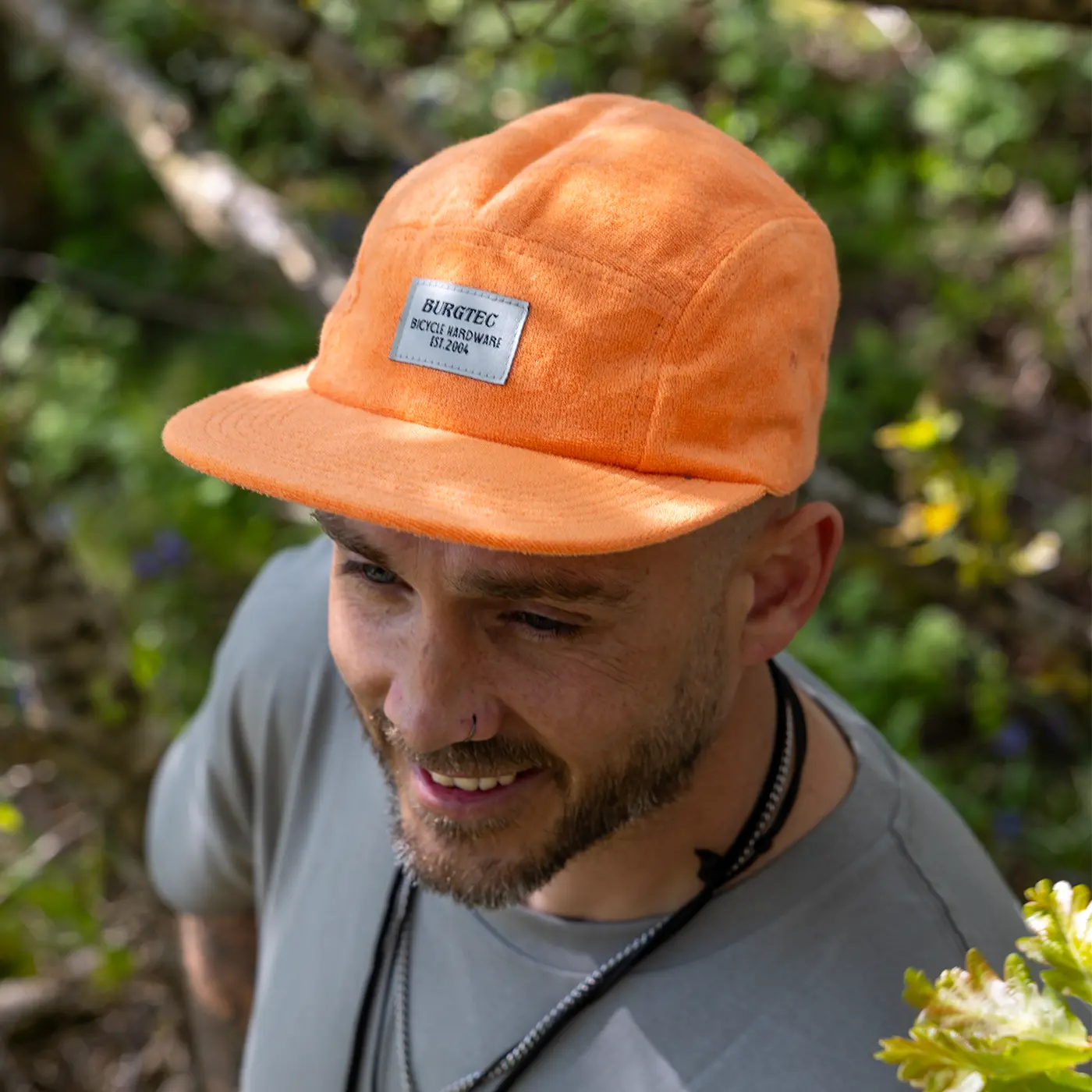 Cappellino BURGTEC ARCADE FIVE PANEL arancione