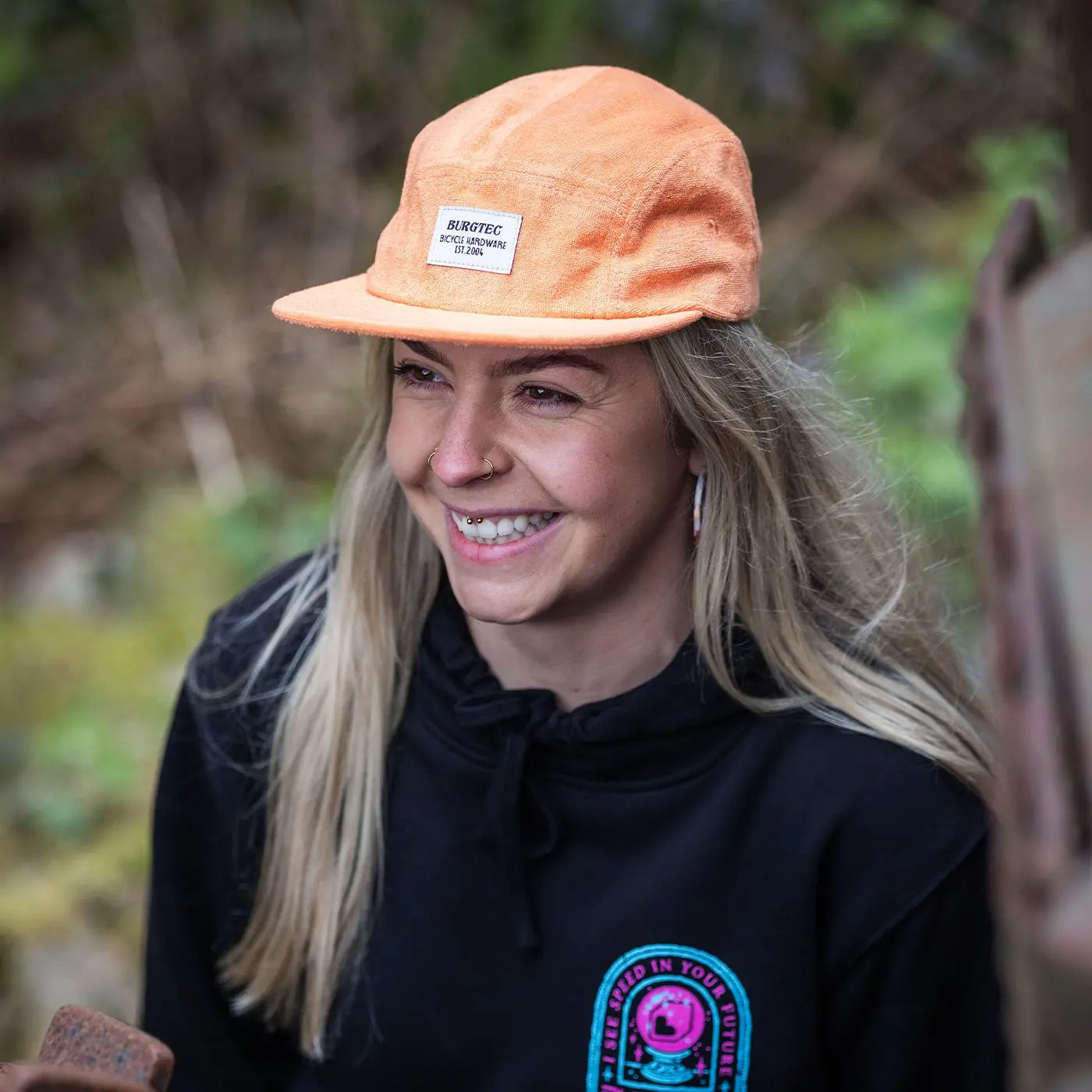 Cappellino BURGTEC ARCADE FIVE PANEL arancione