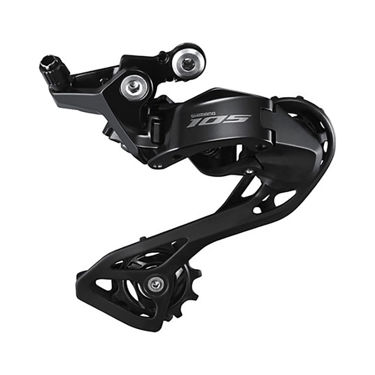 Cambio posteriore SHIMANO 105 R7100 12 velocità – vista del prodotto su sfondo bianco
