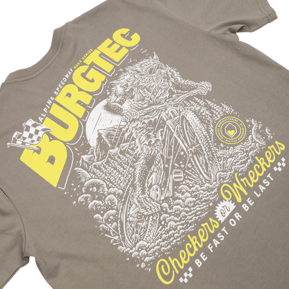 T-Shirt BURGTEC ALPINE SPEEDWAY Grigio