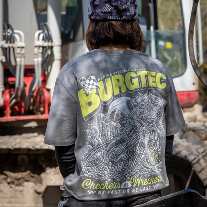 T-Shirt BURGTEC ALPINE SPEEDWAY Grigio