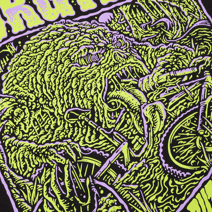T-Shirt BURGTEC RUT MONSTER Nero