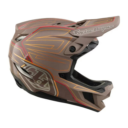 Casco MTB TROY LEE DESIGNS D4 POLYACRYLITE MIPS SHADOW PRO Marrone