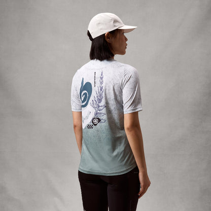 Maglia ENDURA SINGLETRACK PRINT Maniche Corte Donna Aero Blue