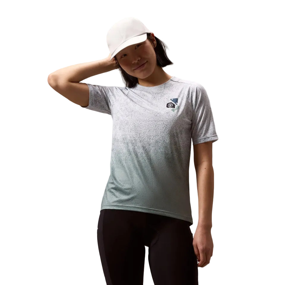 Maglia ENDURA SINGLETRACK PRINT a manica corta da donna blu aeronautico