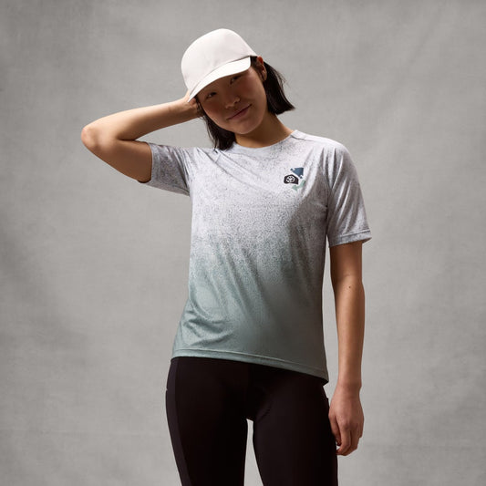 ENDURA SINGLETRACK PRINT TEE Maglia a maniche corte donna Blu Aero