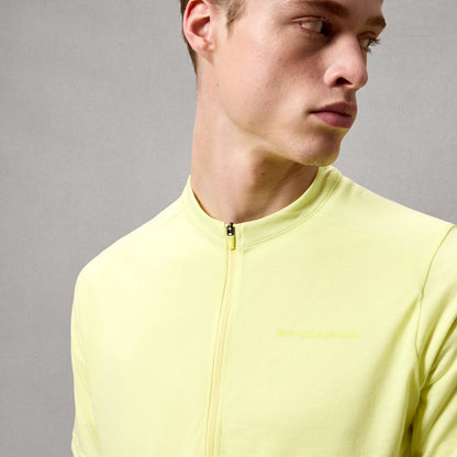 Maglia ENDURA LOOP ZIPPED Maniche Corte Oilseed