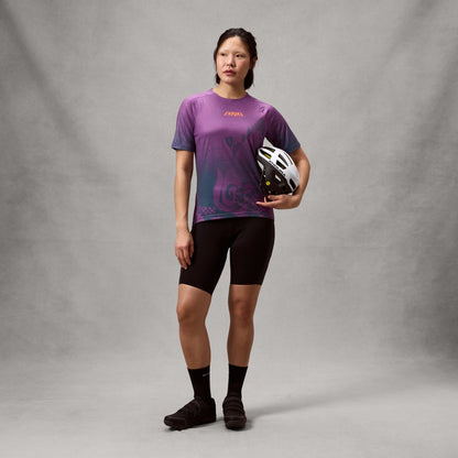 Maglia ENDURA SINGLETRACK PRINT Maniche Corte Donna End Purple