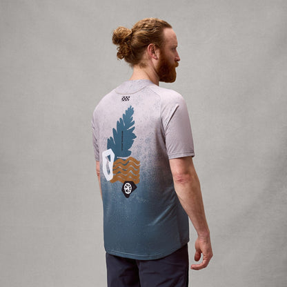 Maglia ENDURA SINGLETRACK PRINT Maniche Corte Titanium