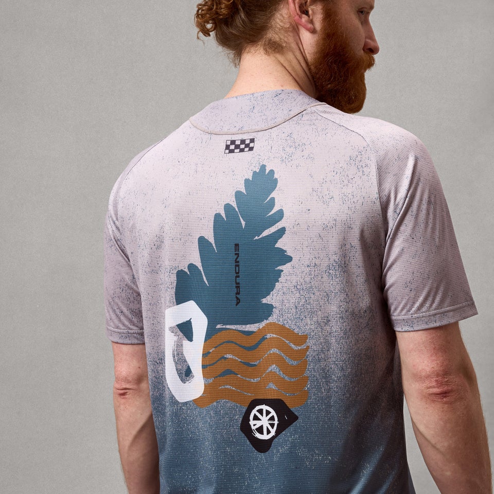 ENDURA SINGLETRACK PRINT Maglia a maniche corte in titanio