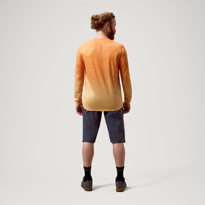 Maglia ENDURA SINGLETRACK PRINT Maniche Lunghe End Orange