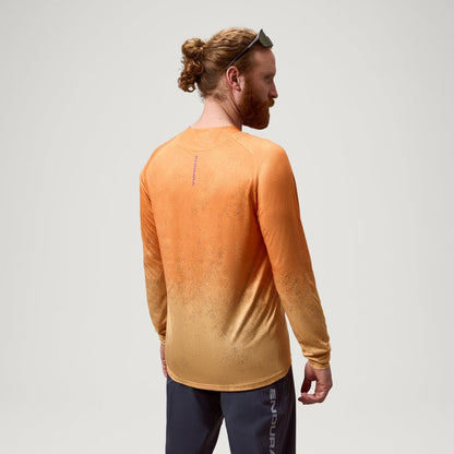 Maglia ENDURA SINGLETRACK PRINT Maniche Lunghe End Orange