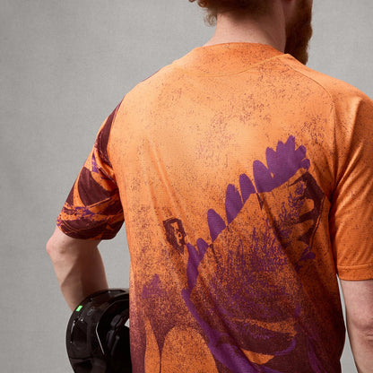 Maglia ENDURA SINGLETRACK PRINT Maniche Corte End Arancione