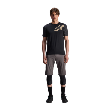 Maglia ALPINESTARS A-DURA LIPAN Maniche Corte Nera