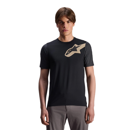 Maglia ALPINESTARS A-DURA LIPAN Maniche Corte Nera