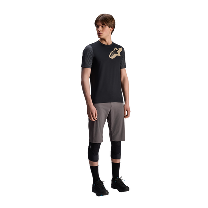 Maglia ALPINESTARS A-DURA LIPAN Maniche Corte Nera