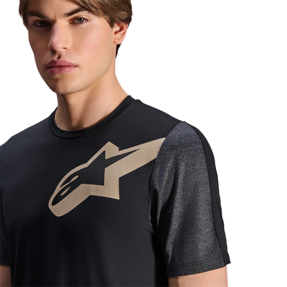 Maglia ALPINESTARS A-DURA LIPAN Maniche Corte Nera