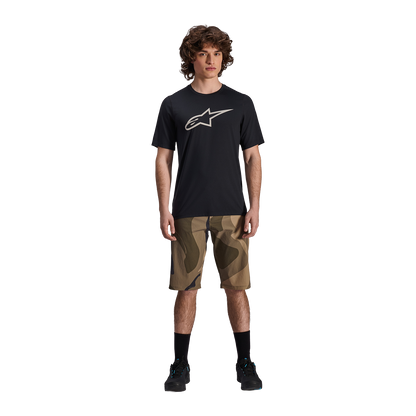 Maglia ALPINESTARS A-DURA ASTAR Maniche Corte Nero