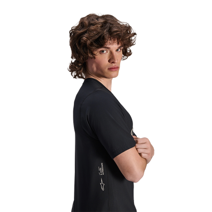 Maglia ALPINESTARS A-DURA ASTAR Maniche Corte Nero