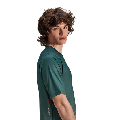 Maglia ALPINESTARS A-DURA RISE Maniche Corte Verde