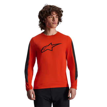 Maillot ALPINESTARS A-DURA INSET ASTAR Maniche Lunghe Arancione