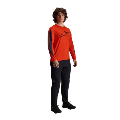 Maillot ALPINESTARS A-DURA INSET ASTAR Maniche Lunghe Arancione
