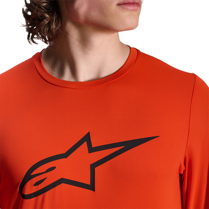 Maillot ALPINESTARS A-DURA INSET ASTAR Maniche Lunghe Arancione