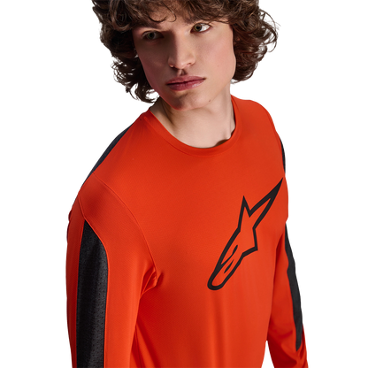 Maillot ALPINESTARS A-DURA INSET ASTAR Maniche Lunghe Arancione