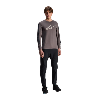 Maglia ALPINESTARS A-DURA INSET ASTAR Maniche Lunghe Grigio