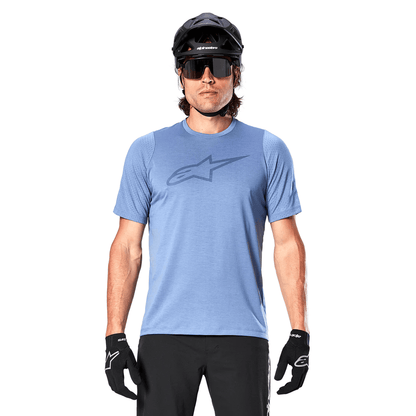 Maglia ALPINESTARS A-DURA ASTAR Maniche Corte Blu
