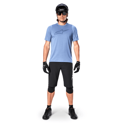 Maglia ALPINESTARS A-DURA ASTAR Maniche Corte Blu