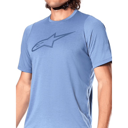 Maglia ALPINESTARS A-DURA ASTAR Maniche Corte Blu