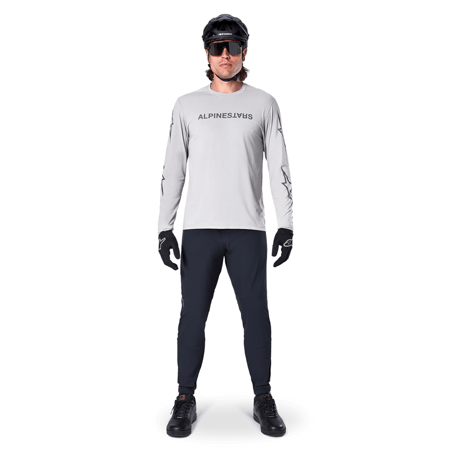 Maglia ALPINESTARS A-DURA SWITCH manica lunga grigio chiaro