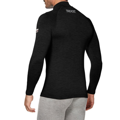 Intimo SIXS TS13 MERINOS Maniche Lunghe Nero