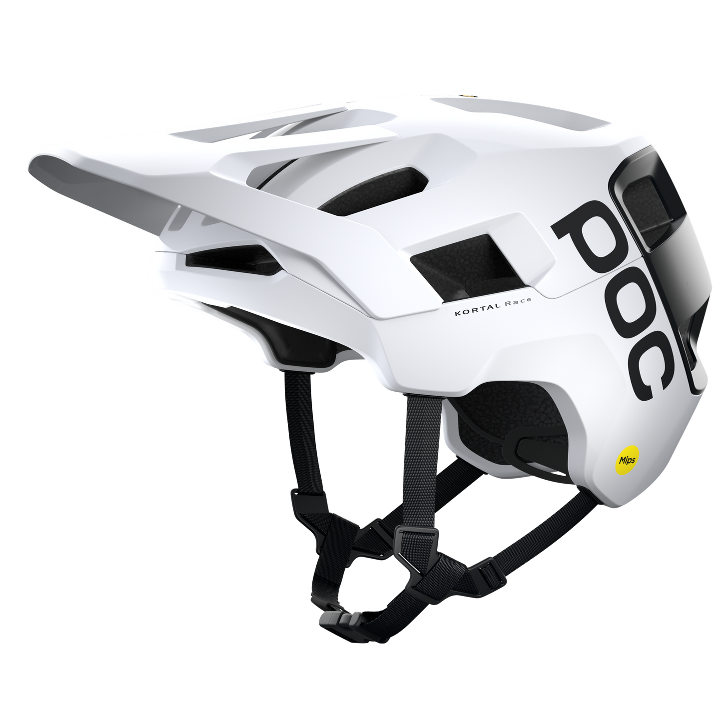 POC KORTAL RACE MIPS Casco MTB Bianco/Nero Opaco